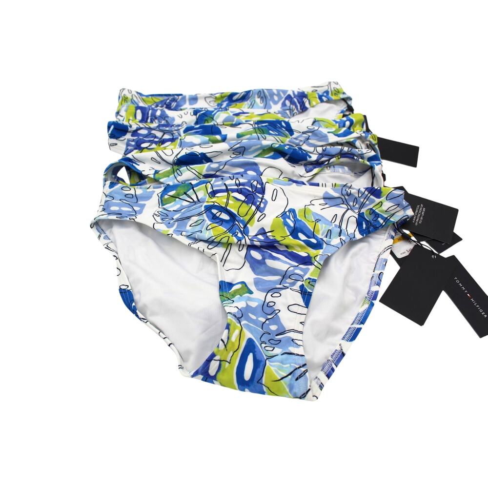 LOT 5 Bikini Bottoms Tommy Hilfiger Medium Blue Swimsuit Liquidation $240 NEW